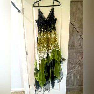 Ever-Pretty Women's Sleeveless Tea Length A-line Dress Lace